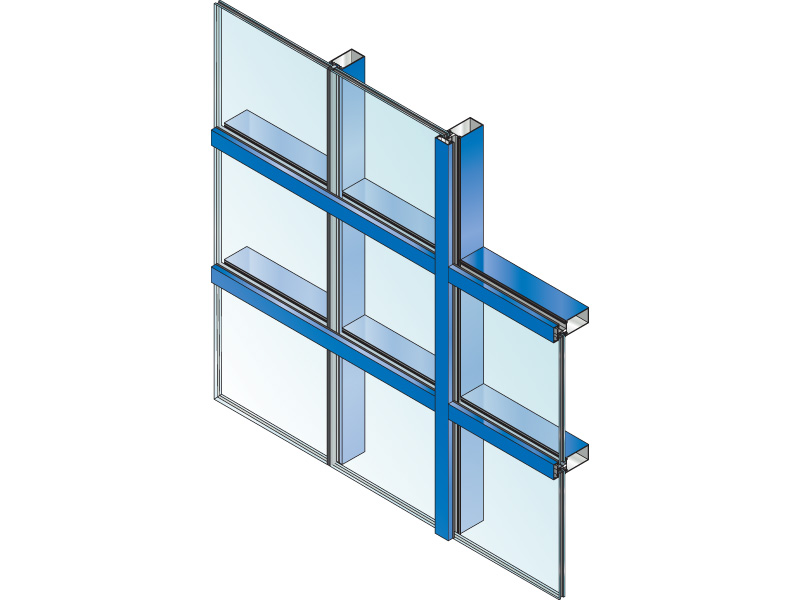 System 5600 2 1/4" Impact - Blast / DoD, 6" Curtain Wall System 